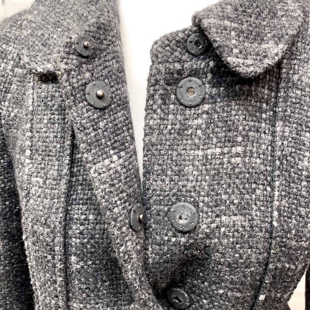 Tocca Charcoal Wool Blend Tailored Jacket - image 5